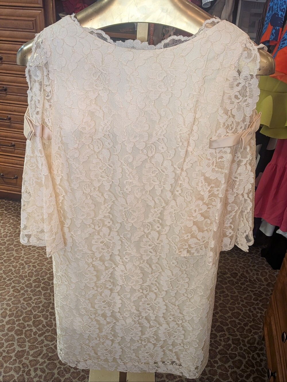 Pristine 1960s Lace Bell Sleeve Midi